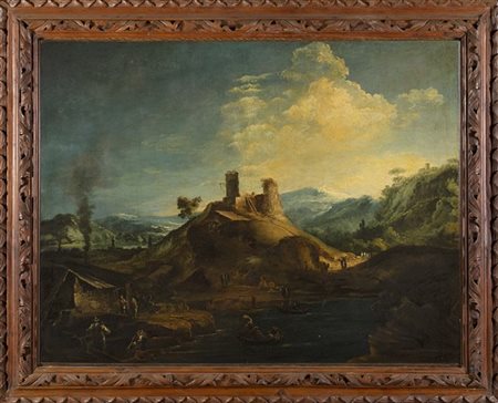 Cerchia di Marco Ricci, fine del secolo XVII - inizio XVIII

Paesaggio con pesc