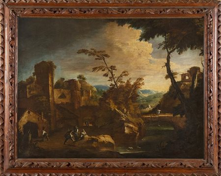 Cerchia di Marco Ricci, fine del secolo XVII - inizio XVIII

Paesaggio con vian