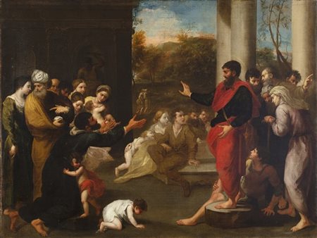 Pasqualino Rossi Predica di San Paolo
Olio su tela, cm 73,5x97,5
Al verso etiche