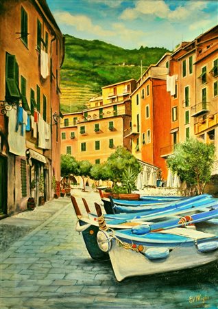 ELSA VENTURA MIGLIORINI   ,  VERNAZZA BARCHE A RIPOSO