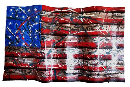 EMANUELE PENNAZZA ,“AMERICAN IRON FLAG”