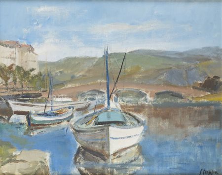 LEONARDO STROPPA<BR>Torino 1900 - 1991<BR>"Bosa Sardegna" 1975