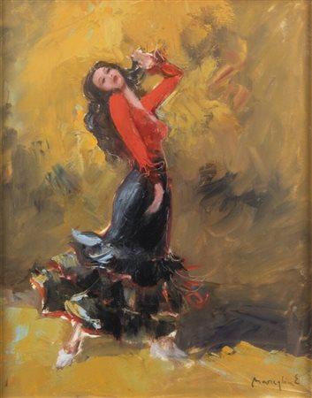 EDMONDO MANEGLIA<BR>Koziu (Turchia) 1925 - 2003 Torino<BR>"Ballerina"