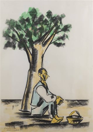 PIETRO MORANDO<BR>Alessandria 1892 - 1980<BR>"Seminatore"