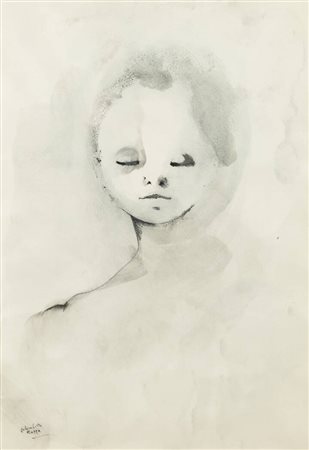 ENRICO COLOMBOTTO ROSSO<BR>Torino 1925 - 2013 Casale<BR>"Volto"