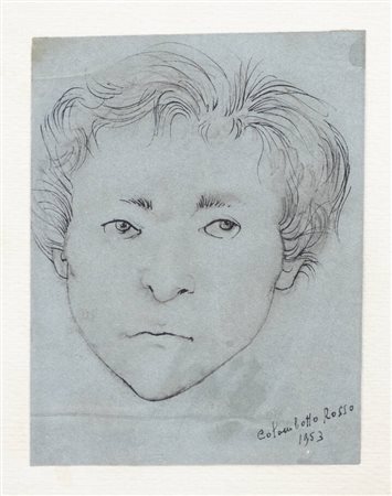 ENRICO COLOMBOTTO ROSSO<BR>Torino 1925 - 2013 Casale<BR>"Ritratto" 1953