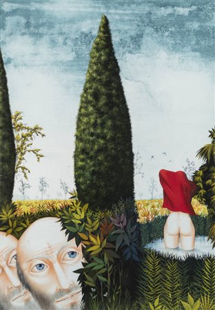 GIOVANNI MACCIOTTA<BR>Torino 1927 - 1993 Coassolo (TO)<BR>"Susanna e i vecchioni"