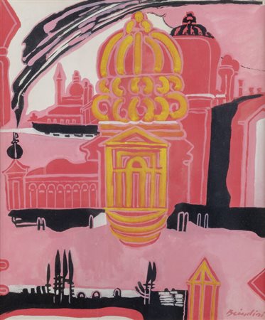 REMO BRINDISI<BR>Roma 1918 - 1996 Milano<BR>"Venezia" 1981