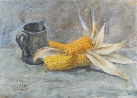 ALFREDO CATARSINI<BR>Viareggio (LU) 1899 - 1993<BR>"Granturco" 1938