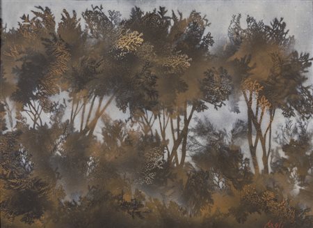 CORRADO CAGLI (1910-1976)  Autunno olio su 