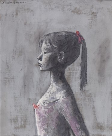 XAVIER BUENO (1915-1979) <br>Ragazza 1966<br>olio 