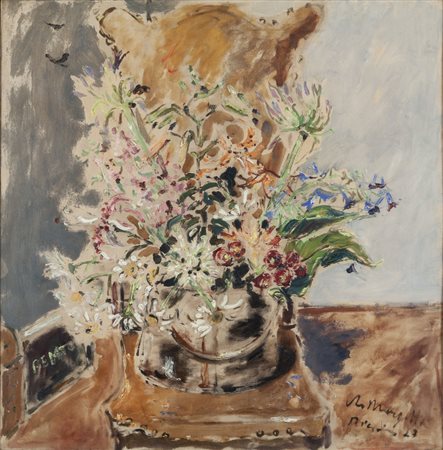 FILIPPO DE PISIS (1896-1956) <br>Vaso di fiori in 