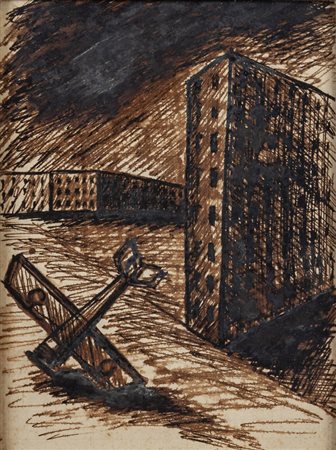 MARIO SIRONI (1885-1961) <br>Senza titolo 1920 