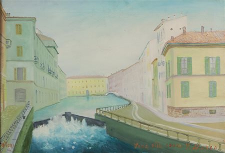 UMBERTO LILLONI (1898-1980) <br>Sera alla Conca 