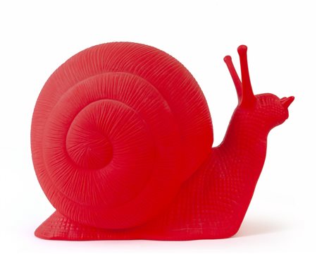 CRACKING ART (-) <br>Chiocciola<br>plastica rossa 