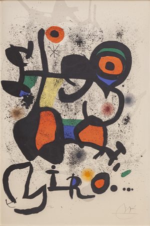 JOAN MIRO' (1893-1983) <br>Affiche pour 