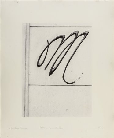CRESCI MARIO (1942-) <br>Lettera in metallo 