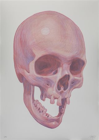 ARYZ (1988-) <br>Skull<br>serigrafia cm 
