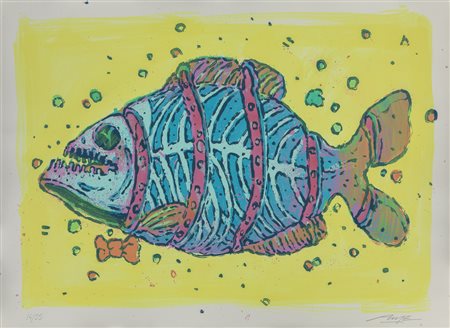 ARYZ (1988-) <br>Fish<br>serigrafia cm 