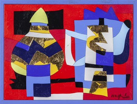 UGO NESPOLO (1941-) <br>Interno<br>acrilico su 