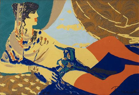 SALVATORE FIUME<BR>Comiso (RG) 1915 - 1997 Milano<BR>"Odalisca"