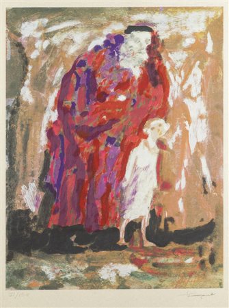 TRENTO LONGARETTI<BR>Treviglio (BG) 1916 - 2017 Bergamo<BR>"Vecchio e bambino"