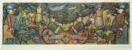 ENRICO BAJ<BR>Milano 1924 - 2003 Vergiate<BR>"Corteo"