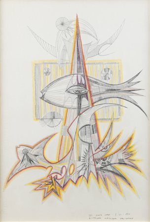 PONTE CORVO (Raffaele Pontecorvo)<BR>Roma 1910 - 1983 Torino<BR>"lo sguardo del pesce" 1970