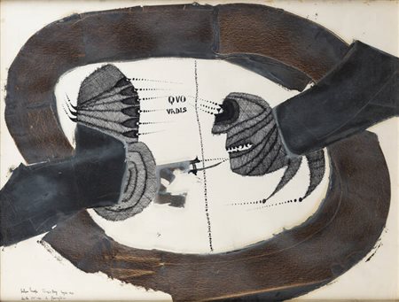 GAETANO POMPA<BR>Forenza (PZ) 1933-1998 Ansedonia (GR)<BR>"Quo vadis"