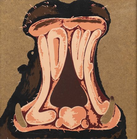 ARMANDO TESTA<BR>Torino 1917 - 1992<BR>"Ippopotamo chiama"1982