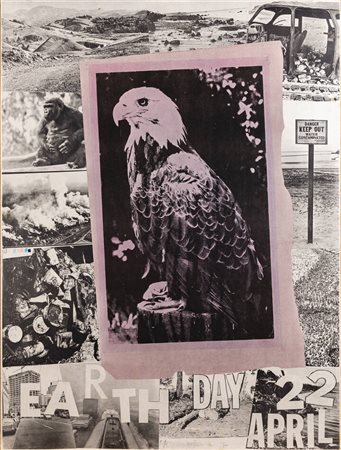 ROBERT RAUSCHENBERG<BR>Port Arthur (USA) 1925 – 2008 Captiva Island (USA)<BR>"Earth day 22 April"