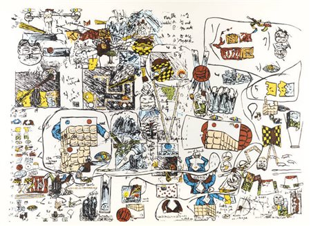 OYVIND FAHLSTROM<BR>San Paolo 1928 - 1976 Stockholm<BR>"Senza titolo" 1976