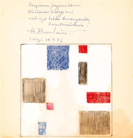 Henryk Berlewi (Varsavia 1894-Parigi 1967)  - Composizione, 1967