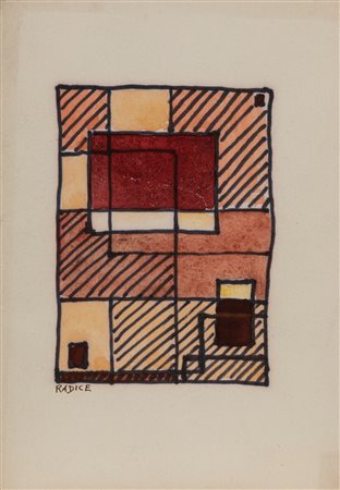 Mario Radice (Como 1898-Milano 1987)  - Invito Art club, 50s