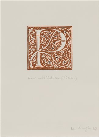 Mirella   Bentivoglio (Klagenfurt  1922-Roma 2017)  - Fiori nell'intrico (poesia), 1987