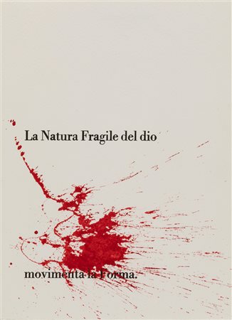 Ugo Carrega (1935-2014)  - La  natura fragile del Dio movimenta la Forma