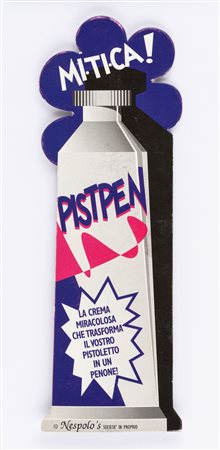 Ugo Nespolo (Mosso 1941)  - Pistpen, 1974