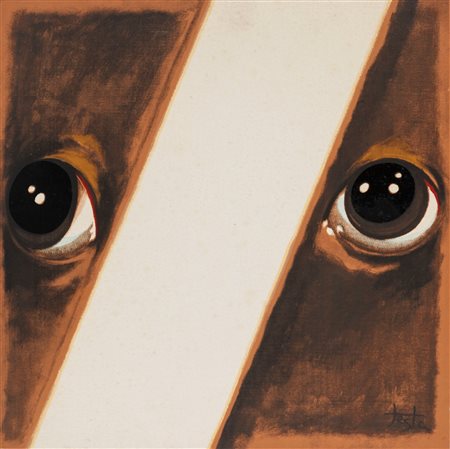 Armando Testa (Torino 1917-Torino 1992)  - Ritratto di ignoto, 1979