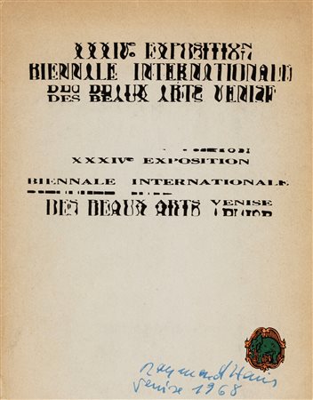 Raymond Hains (9/11/1926-28/10/2005)  - XXXIV Exposition Biennale Internationale des Beaux Arts Venise, 1968