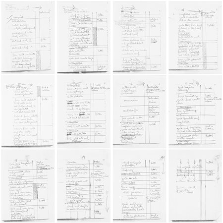 Hermann Nitsch (Vienna 1938)  - Partitura per 56 Aktion , 1976