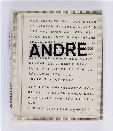 Carl Andre (Quincy 1935)  - Städtisches Museum Mönchengladbach , 1968