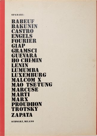 Giangiacomo Spadari (San Marino 1938-Parigi 1997)  - Venti ritratti di rivoluzionari, 1969