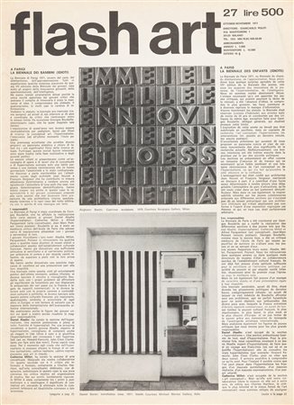 AA.VV. - Flash Art, n. 27, october-november 1971
