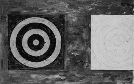 Rudy Burckhardt (Basilea 1914-Searsmont, Maine 1999)  - Jasper Johns, Targets , 1966
