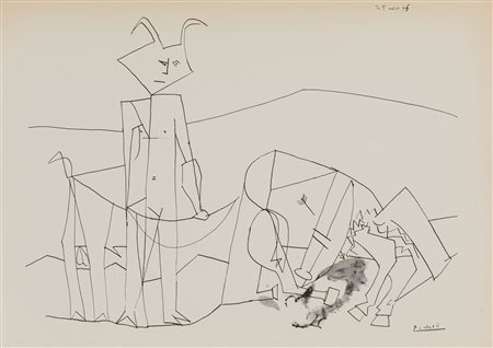 (rif.) Pablo Picasso - Venti disegni di Pablo Picasso presentati da Douglas Cooper, 60ì