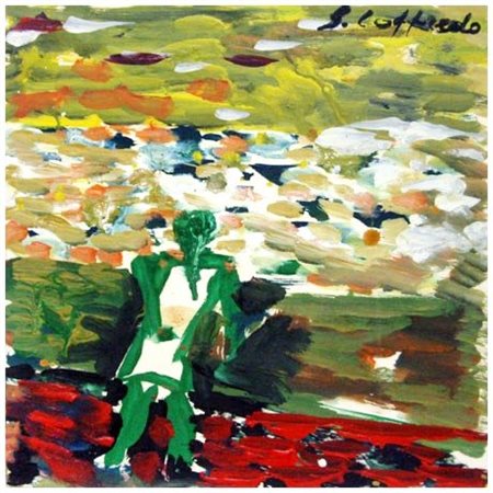 SILVIO LOFFREDO Parigi 1920 Senza titolo, anni '80 Olio su tavola 40 x 40....