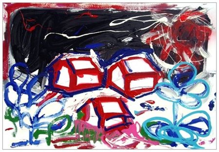 MASSIMO FALSETTI Roma 1955 Notturno, 2011 Olio su tela 60 x 90. Firma, data e...