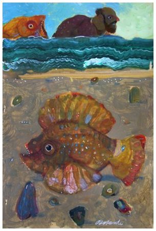 ANTONIO POSSENTI Lucca 1933 Senza titolo Olio su tavola 30 x 20. Firma in b....