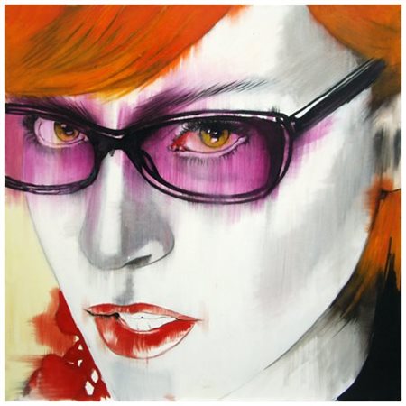 CLEONICE GIOIA Colleferro 1976 Violet, 2003 Acrilico e t.m. su tela 50 x 50....