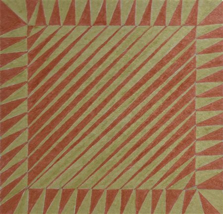 Francesco Fasano COMPOSIZIONE QUADRANGOLARE acrilico su cartoncino, cm 35x35...